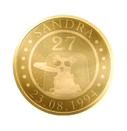 The perfect gift -engraving coin