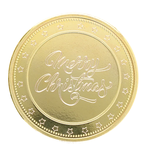 Engraving Christmas coin
