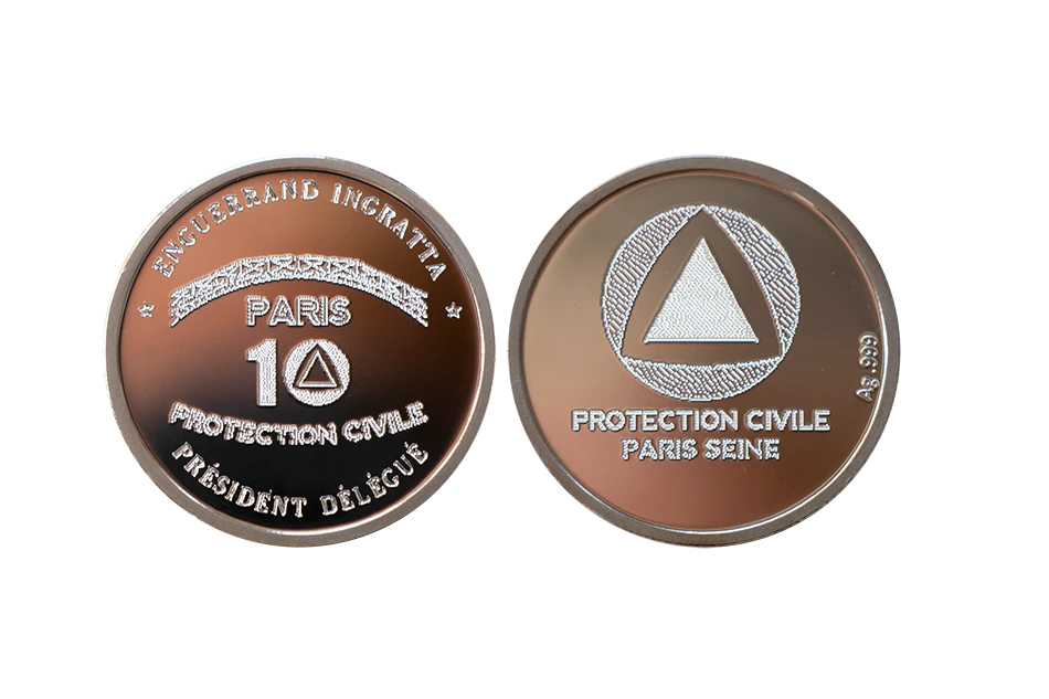 COLOUR coin with custom engraving / print