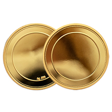 Gold plated silver coin